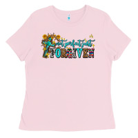 Bubblegum Pink not perfect just forgıven Ladies Tee - AdoDesignShop
