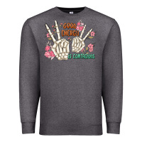 Charcoal Heather good energy is contagious Premium Sweatshirt - MaliasSmallBusiness