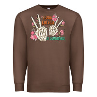 Chestnut good energy is contagious Premium Sweatshirt - MaliasSmallBusiness