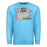 Ocean Blue good energy is contagious Premium Sweatshirt - MaliasSmallBusiness