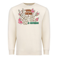 Sandshell good energy is contagious Premium Sweatshirt - MaliasSmallBusiness