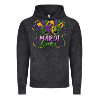 Vintage Black mardi gras mask and beads Vintage Hoodie - RanaPortraitStore