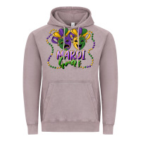 Mardi Gras Mask And Beads Vintage Hoodie | Teevron
