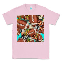 Bubblegum Pink football leopard turquoise cowhide sunflower seamless pattern Classic Tee - JahusDesignShop