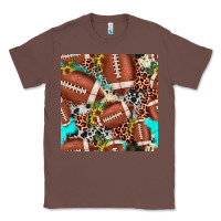 Chestnut football leopard turquoise cowhide sunflower seamless pattern Classic Tee - JahusDesignShop