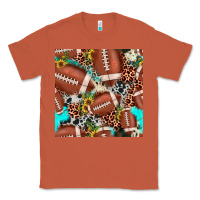 Copper football leopard turquoise cowhide sunflower seamless pattern Classic Tee - JahusDesignShop