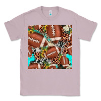 Lilac football leopard turquoise cowhide sunflower seamless pattern Classic Tee - JahusDesignShop