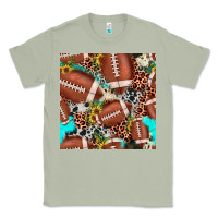 Matcha football leopard turquoise cowhide sunflower seamless pattern Classic Tee - JahusDesignShop