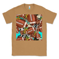 Toasted Coconut football leopard turquoise cowhide sunflower seamless pattern Classic Tee - JahusDesignShop