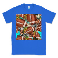 True Royal football leopard turquoise cowhide sunflower seamless pattern Classic Tee - JahusDesignShop