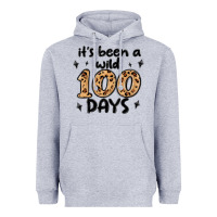 Heather Grey its been a wild 100 days Heavyweight Hoodie - MaliasSmallBusiness
