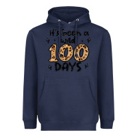 Navy its been a wild 100 days Heavyweight Hoodie - MaliasSmallBusiness
