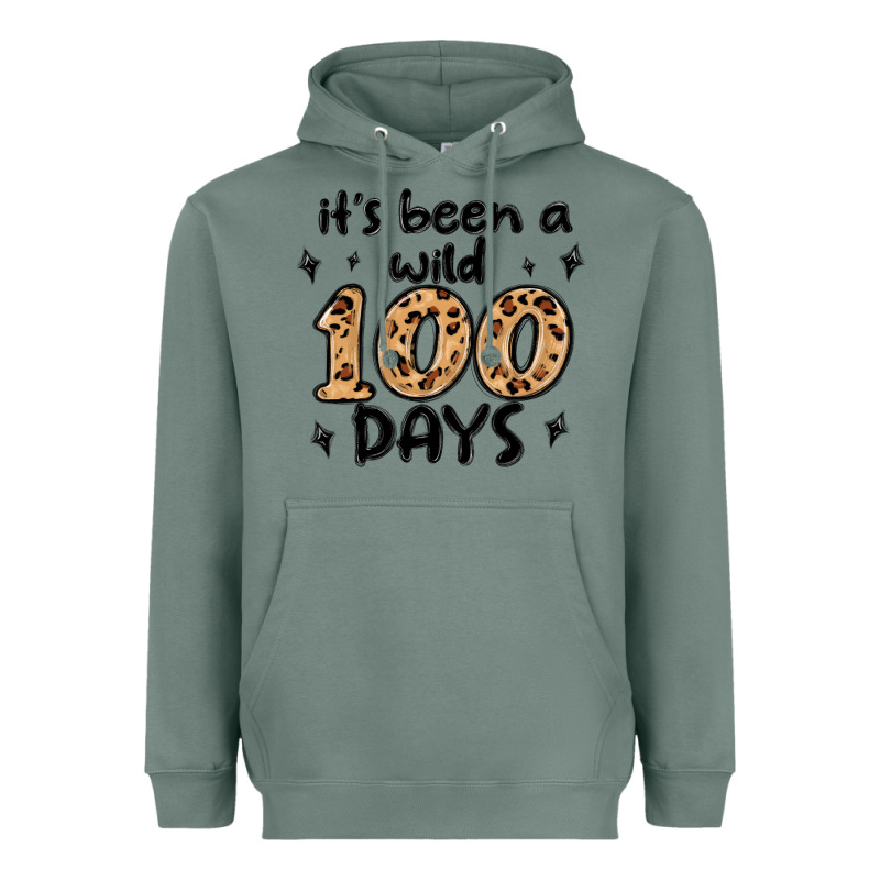 Its Been A Wild 100 Days Heavyweight Hoodie by MaliasSmallBusiness | Teevron