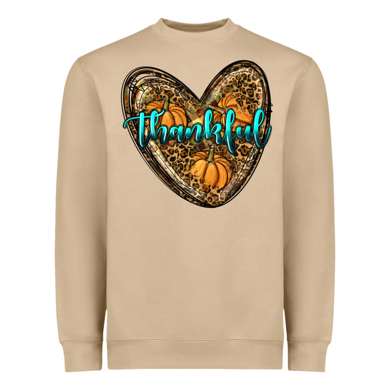 Thankful Pumpkin Heart Heavyweight Sweatshirt by RanaPortraitStore | Teevron