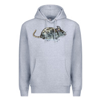 Heather Grey packrat aka, woodrat Premium Hoodie - LillyAllenDesigns