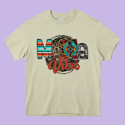 Mama Vibes Heavy Core Tee Designed By Racoondesign