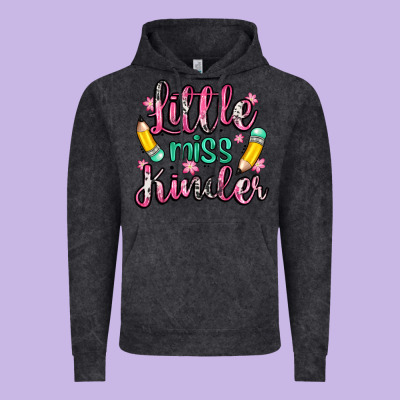 Little Miss Kindergarten Vintage Hoodie Designed By Zillion Design Studio