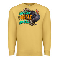 Antique Gold Thanksgiving turkey gobble gobble Premium Sweatshirt - NancyCooperArtShop