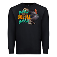 Black Thanksgiving turkey gobble gobble Premium Sweatshirt - NancyCooperArtShop