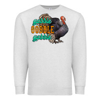 Oatmeal Heather Thanksgiving turkey gobble gobble Premium Sweatshirt - NancyCooperArtShop
