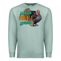 Seafoam Thanksgiving turkey gobble gobble Premium Sweatshirt - NancyCooperArtShop