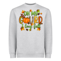 Heather Grey oh my gourd i love fall Heavyweight Sweatshirt - Zillion Design Studio