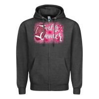 Charcoal Heather tackle cancer football leopard Zipper Hoodie - AdoDesignShop