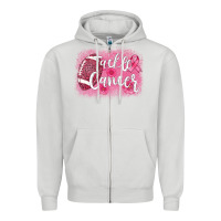 Dove Grey tackle cancer football leopard Zipper Hoodie - AdoDesignShop