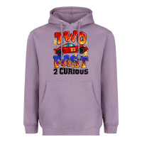 Lavender two fast two curious boys birthday racing car Heavyweight Hoodie - MaliasSmallBusiness