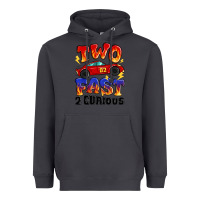 Smoke two fast two curious boys birthday racing car Heavyweight Hoodie - MaliasSmallBusiness