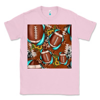 Bubblegum Pink football leopard gemstone sunflower seamless pattern Classic Tee - JahusDesignShop
