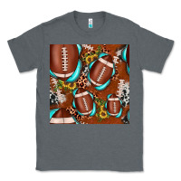 Charcoal Heather football leopard gemstone sunflower seamless pattern Classic Tee - JahusDesignShop