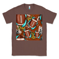 Chestnut football leopard gemstone sunflower seamless pattern Classic Tee - JahusDesignShop