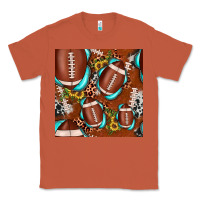 Copper football leopard gemstone sunflower seamless pattern Classic Tee - JahusDesignShop