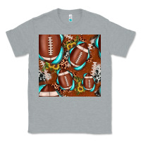 Heather Grey football leopard gemstone sunflower seamless pattern Classic Tee - JahusDesignShop