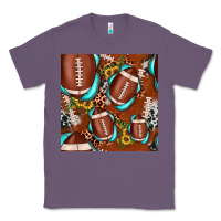 Lavender football leopard gemstone sunflower seamless pattern Classic Tee - JahusDesignShop