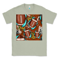 Matcha football leopard gemstone sunflower seamless pattern Classic Tee - JahusDesignShop