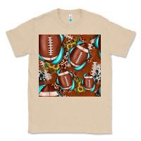 Mushroom football leopard gemstone sunflower seamless pattern Classic Tee - JahusDesignShop