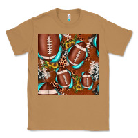 Toasted Coconut football leopard gemstone sunflower seamless pattern Classic Tee - JahusDesignShop