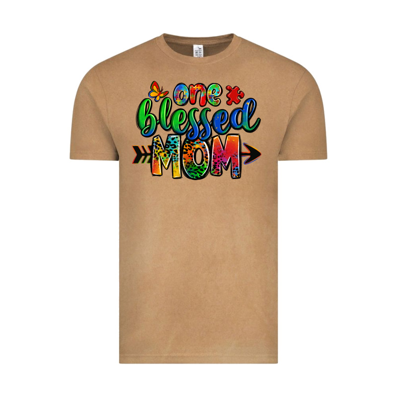 One Blessed Mom Autism Vintage Tee by Zillion Design Studio | Teevron