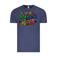 Vintage Denim one blessed mom autism Vintage Tee - Zillion Design Studio