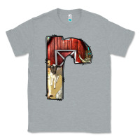 Heather Grey farm life alphabet lowercase letters r Classic Tee - BundleAndBundleShop