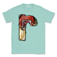 Seafoam farm life alphabet lowercase letters r Classic Tee - BundleAndBundleShop