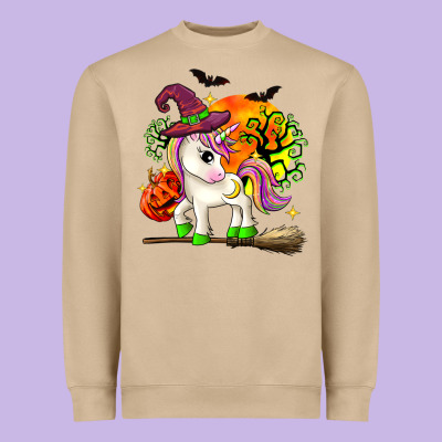 Halloween Unicorn Heavyweight Sweatshirt Designed By Zillion Design Studio
