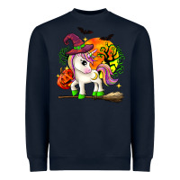 Navy halloween unicorn Heavyweight Sweatshirt - Zillion Design Studio