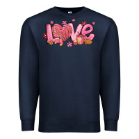 Navy love mexican conchas valentines day Premium Sweatshirt - MaliasSmallBusiness