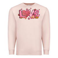 Pale Pink love mexican conchas valentines day Premium Sweatshirt - MaliasSmallBusiness