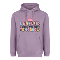 Lavender unafraid i know who holds tomorrow Heavyweight Hoodie - MaliasSmallBusiness