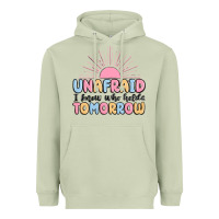 Matcha unafraid i know who holds tomorrow Heavyweight Hoodie - MaliasSmallBusiness