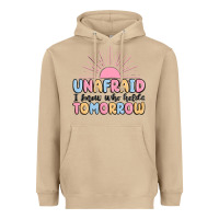 Mushroom unafraid i know who holds tomorrow Heavyweight Hoodie - MaliasSmallBusiness